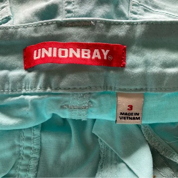 5/$15 UNIONBAY Light Turquoise Shorts 3 - Picture 3 of 7
